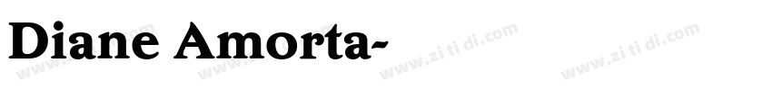 Diane Amorta字体转换